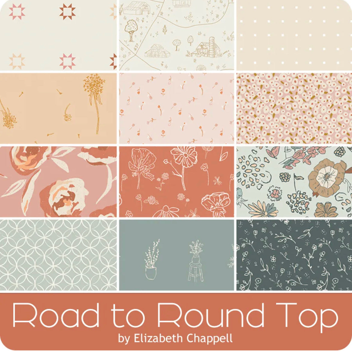 Road to Round Top 12 Piece Fat Quarter Bundle