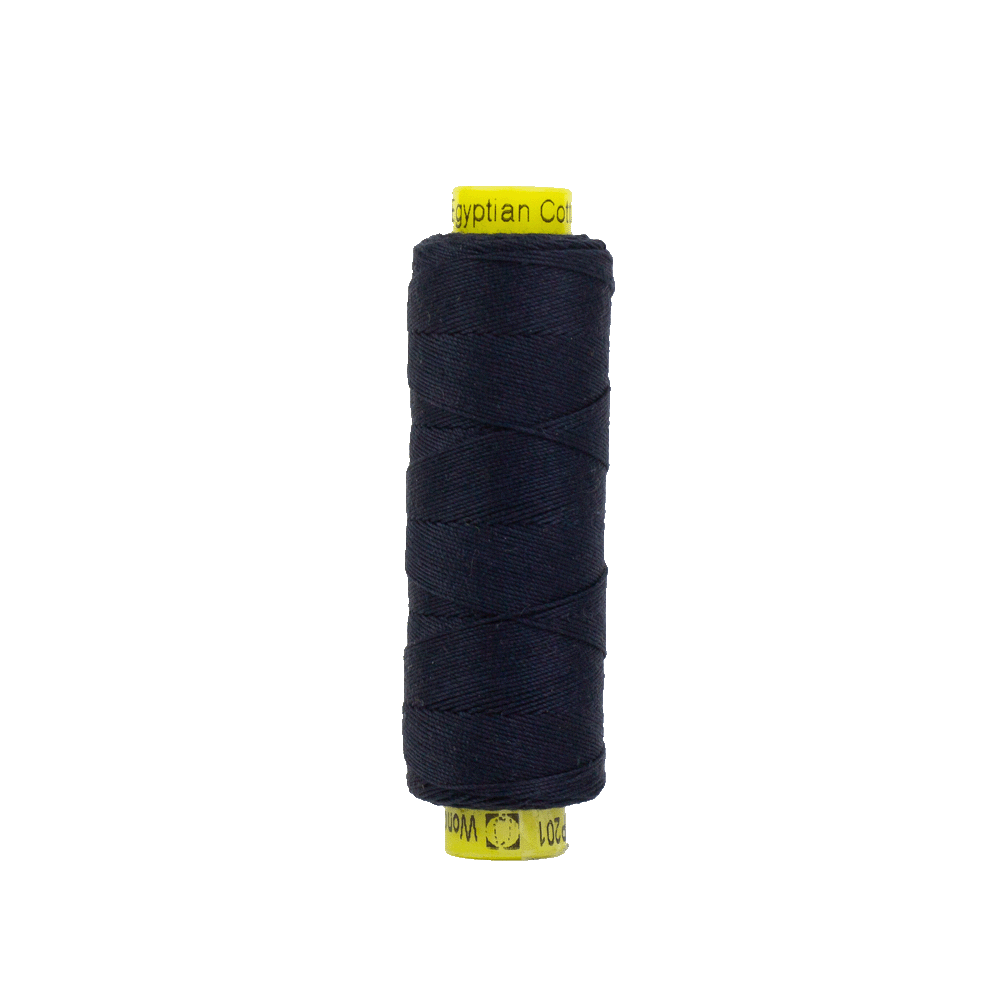 Spagetti Soft Black 12 wt Egyptian Cotton Thread SP201-67